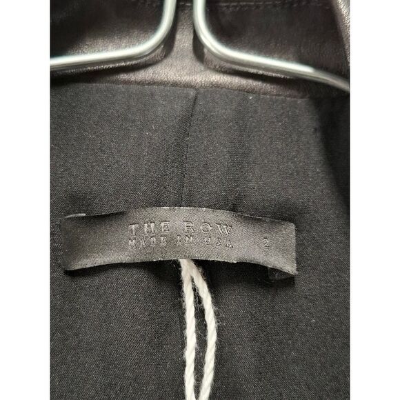 Pre Loved The Row Vintage Leather Blazer Jacket Women black Leather Jackets - Picture 6 of 6